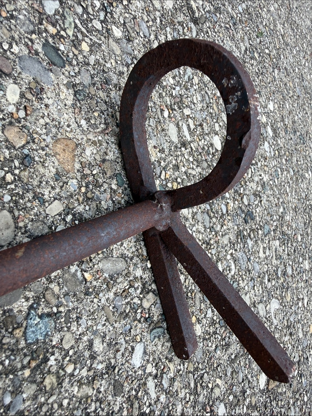 Hand-forged Letter R Rustic Branding Iron Vintage